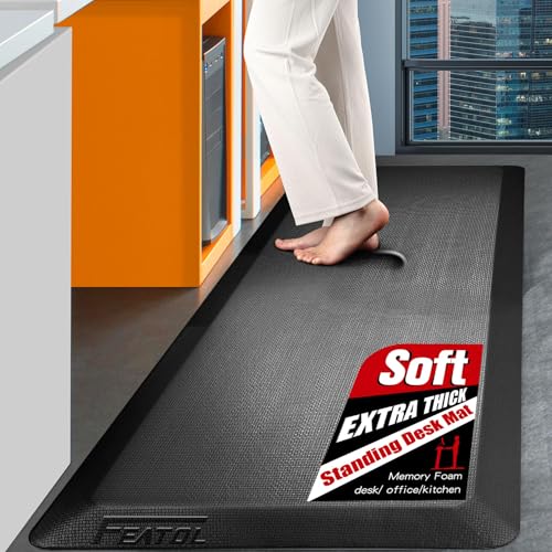 FEATOL-Anti-Fatigue-Mats-for-Kitchen-Floor-910-Extra-Thick-Standing-Desk-Mat-Comfort-Durable-Standing-Mat-at-Home-Kitchen-Office-Standing-All-Day-Non-Slip-Floor-Mats-20-x-32-Black