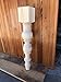 CAROLINA LEG CO. Modern Farmhouse Dining Table Legs - Handmade in USA - Unfinished - DIY Furniture - Turned Wooden Legs - Set of 4 - Dimensions: 5