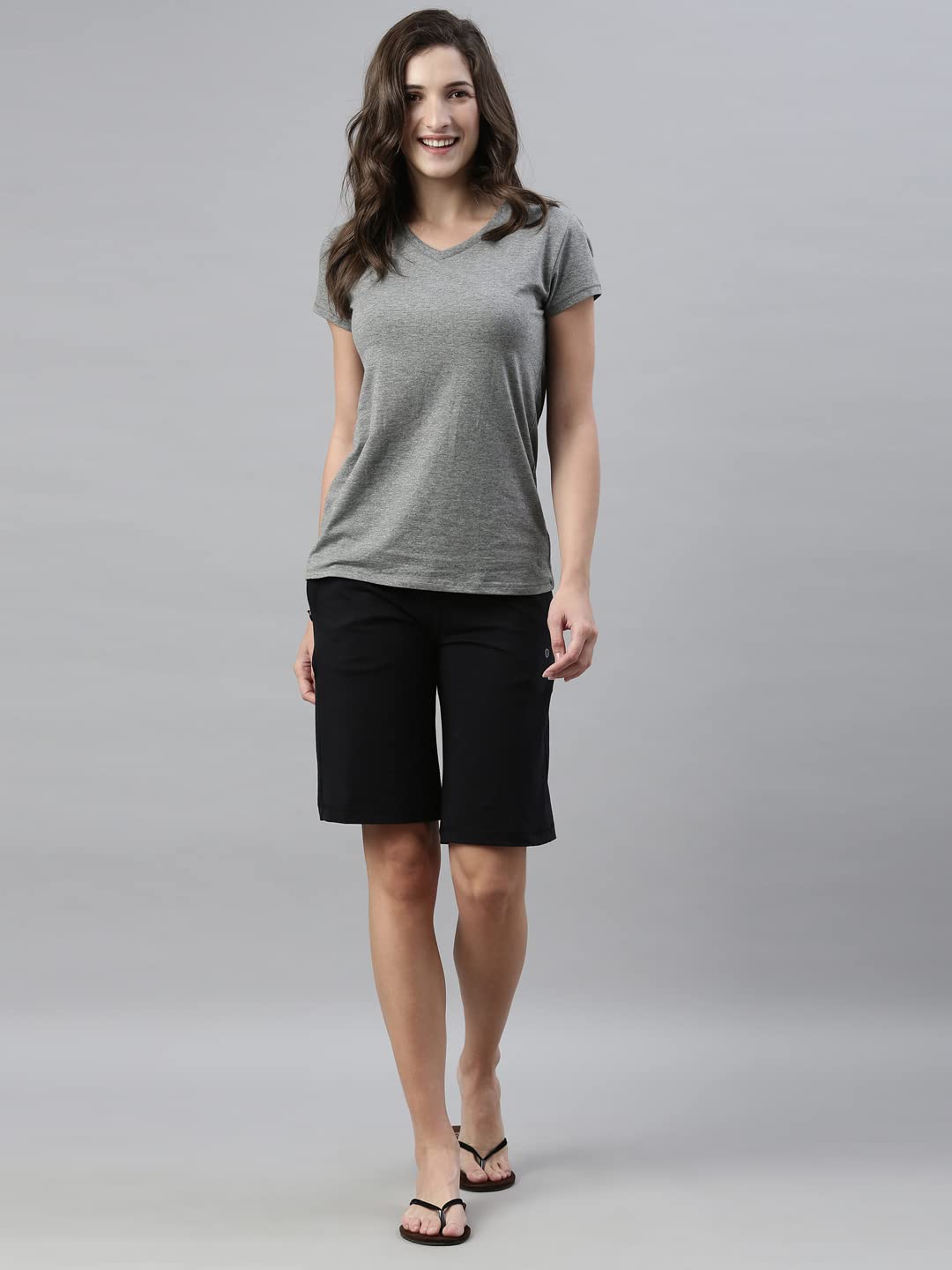 Enamor E044 Essentials Womens City Shorts - Image 4 thumbnail