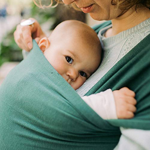 Boba Baby Wrap Carrier - Organic Rainforest Serenity - De originele baby en pasgeboren Sling, perfect voor baby's en… - Afbeelding 6
