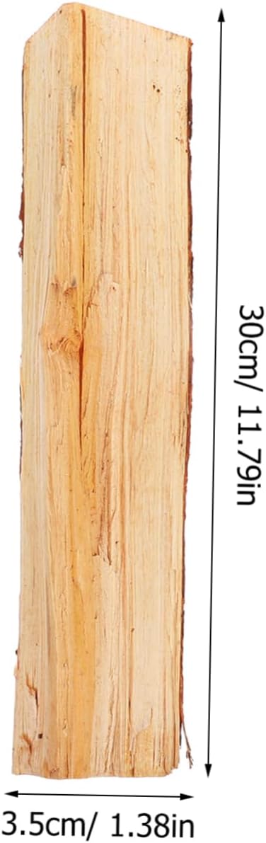 10pcs Chimney Woods Decor Artificial Fire Logs for Fireplace Faux Decorative Logs Warm Ambiance for Home Decoration