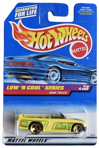 Hot Wheels Mini Truck Low 'n Cool 1/4 Neon Yellow miniatura 1