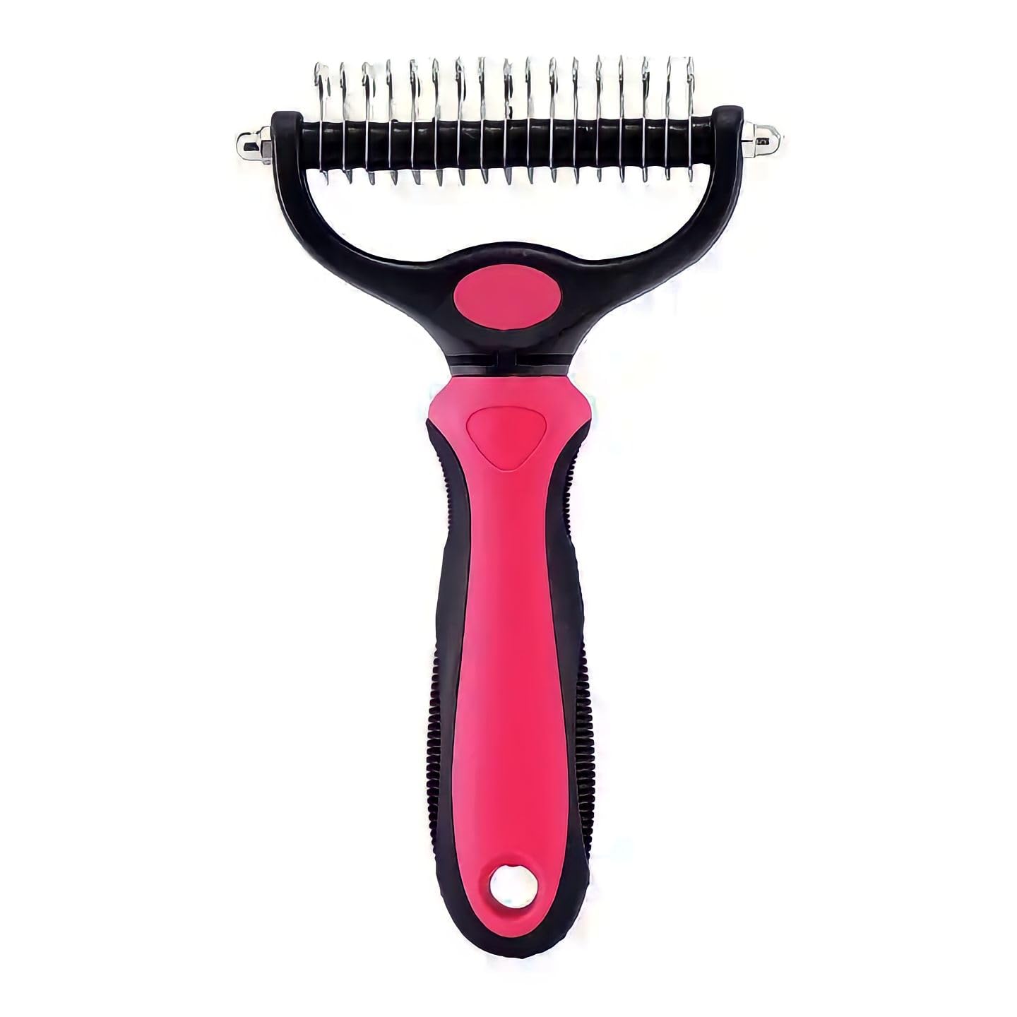Pet Dematting Comb for Dogs Cats Puppy, Pink Large Size Stainless Steel Dual Head 17-9 Teeth, 2 in 1 Pet Grooming Brush Kit Reduces Hair Fall, Furminator Easy Mats and Tangles Remover for Pets, Safe Deshedding Hair Undercoat Rake for Short Long Coat (B0CLH2Y7YP) Amazon Price History, Amazon Price Tracker
