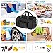 HODRANT Extra-Large Cleaning Caddy, Organizer with Handles for Cleaning Tools & Products Storage, Large Capacity Tote Bag for Car, Home & Housekeeping Work, Black