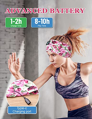 Image of Sleeping Headphones Bluetooth Headband, Unisex-Adults Hairband Sound, Long Play Time, Perfect for Sleeping, Relaxation, Meditation, Travel, Yoga, Running, Jogging, Gift