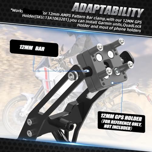 Support GPS de navigation moto élimine les vibrations sur DesertX AMPS