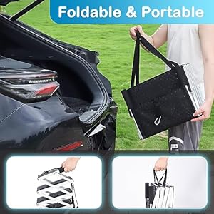   Uross-Dog-Stairs-for-Car-4-Steps-Collapsible-Dog-Steps-Ramp-for-Car-and-SUV-Aluminum-Dog-Ramp-Step-Stairs-for-Large-DogsTelescoping-Dog-Pet-Step-Stairs-Ladder-for-Truck-High-Bed