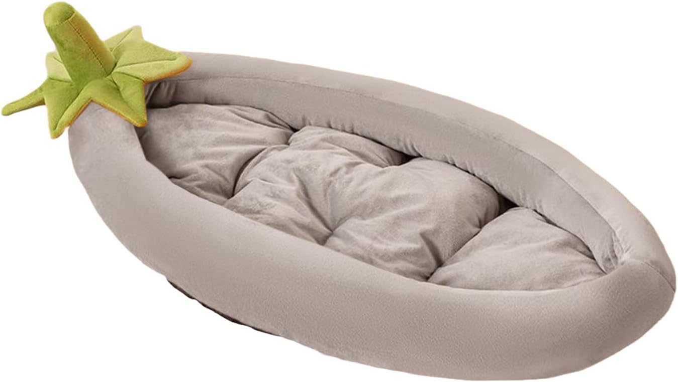 Dog Bed for Crate, Eggplant Dog Crate Bed | Non-Slip Washable Warm Pet Beds & Furniture for Garden Travel Home Camping Outdoor Apartment Kennel Corner Car Patio