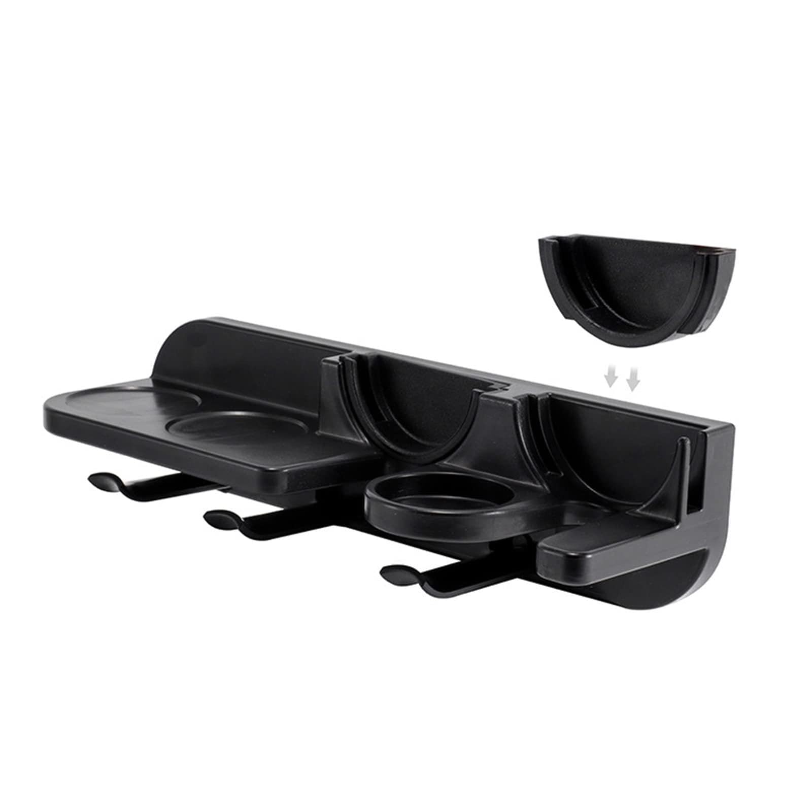 Tsophreniq Space Saving Wall Shelves Coffee Station Organizer Multipurpose Espresso Tools Portafilter Holder for Home Tamper Rack