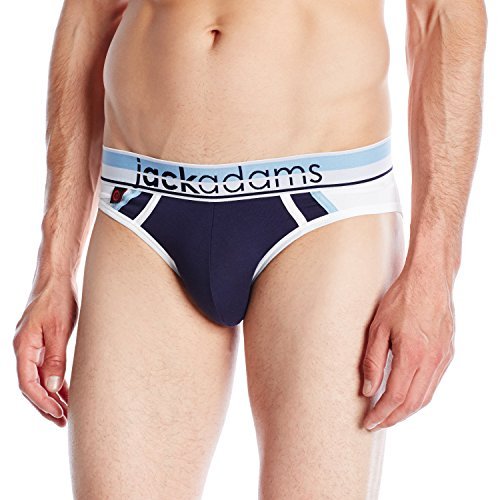 Jack Adams Men's Striker Brief, Navy, X-Large