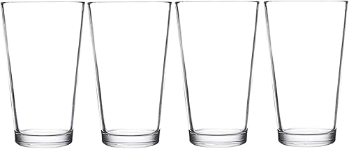 Miniatura 5 de DU VINO Juego de vasos de pinta nucleados clásicos para una mejor retención de la cabeza, aroma y sabor, vaso de 16 onzas para beber cerveza, vasos