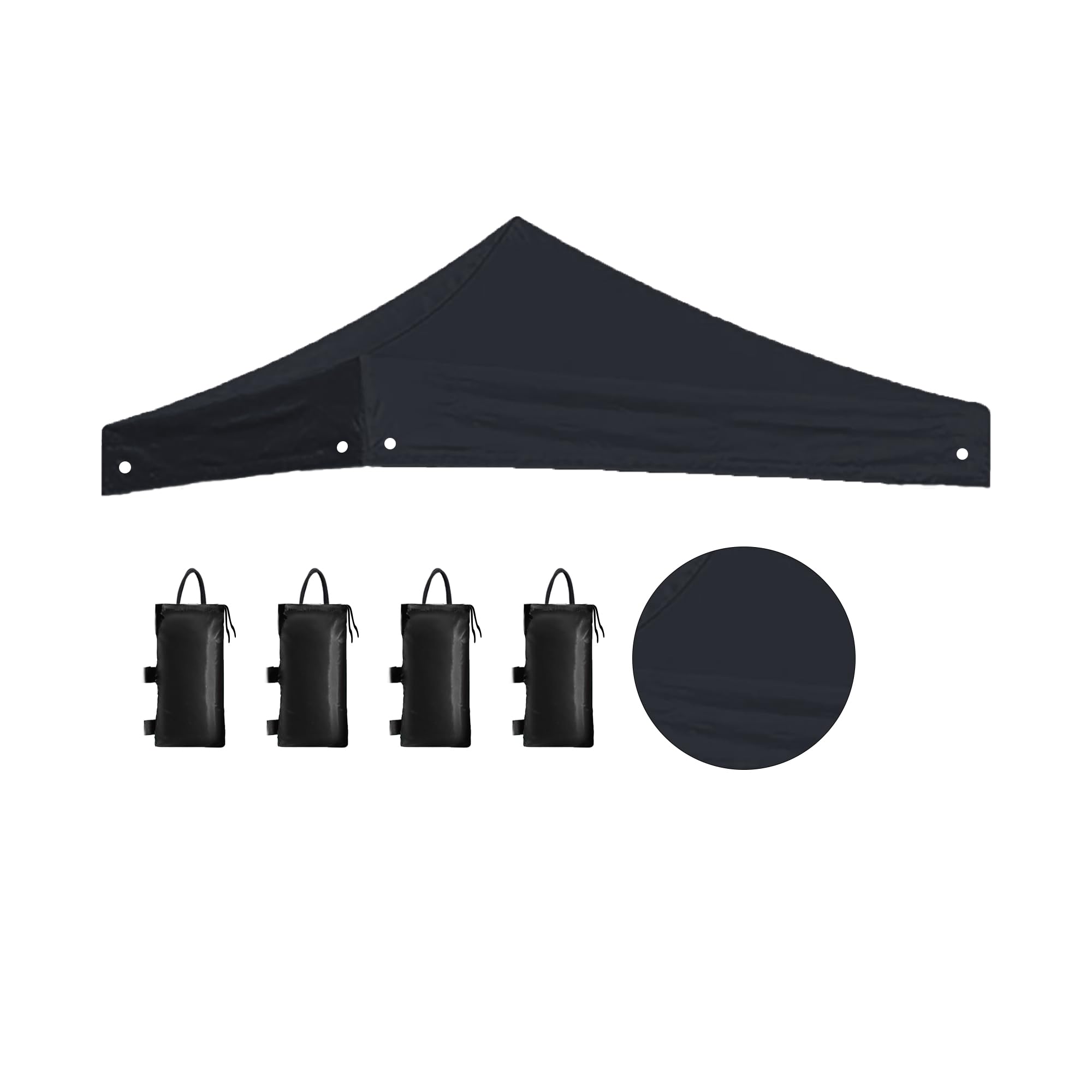 Shri R.K. Portable Foldable Pop-up Gazebo Tent (Only Kapda) Gazebo 10 X 10 FT 3m (Black)-image-9