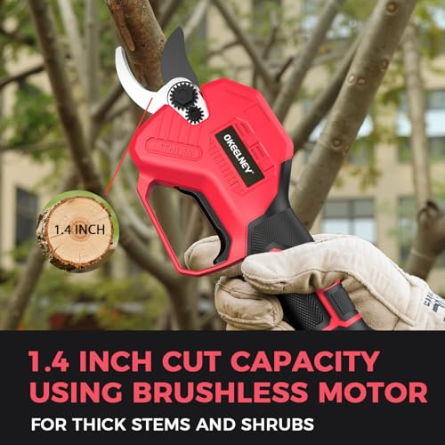Image of Electric Pruning Shears for Milwaukee M18 Battery, Cuts up to 1.4 Inches
