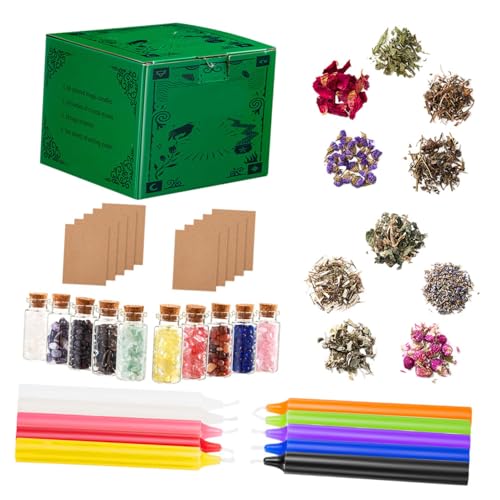 Kit de cire Wiccan de qualité supérieure, set de bougies de sorts et rituels sacrés