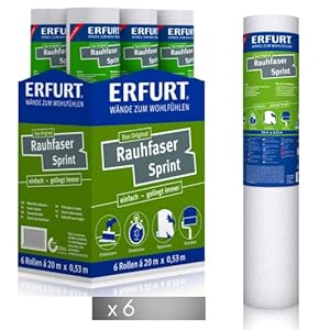 Erfurt Rauhfaser Sprint Tapete 6 Rollen