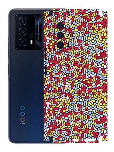 Image of AtOdds - Vivo IQOO Z5 Mobile Back Skin Rear Screen Guard Protector Film Wrap (Coverage - Back+Camera+Sides) (Beans)