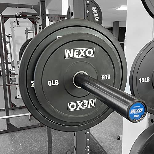 Nexo 5Lb Rubber Bumper Plate Pair - Premium Matte Finish 2X 5Lb Cross Training Weight Plates #TOP5