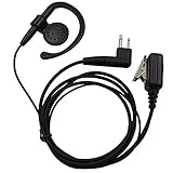 Tenq® 2-Pin Ear-Clip Earpiece Headset for Motorola Two Way Radio cls1110 cls1410 cls1413 cls1450 cls1450c etc