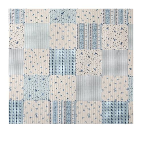 Tissu imprimé en velours côtelé multicolore à quadrillage pour loisirs créatifs en 100x150cm