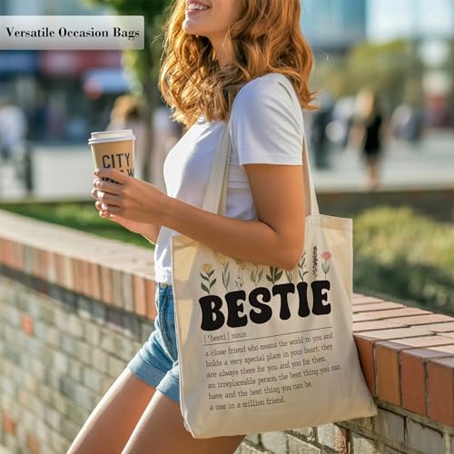 Bolso Tote de Lona para Mujer con Bolsillo Interior miniatura 4