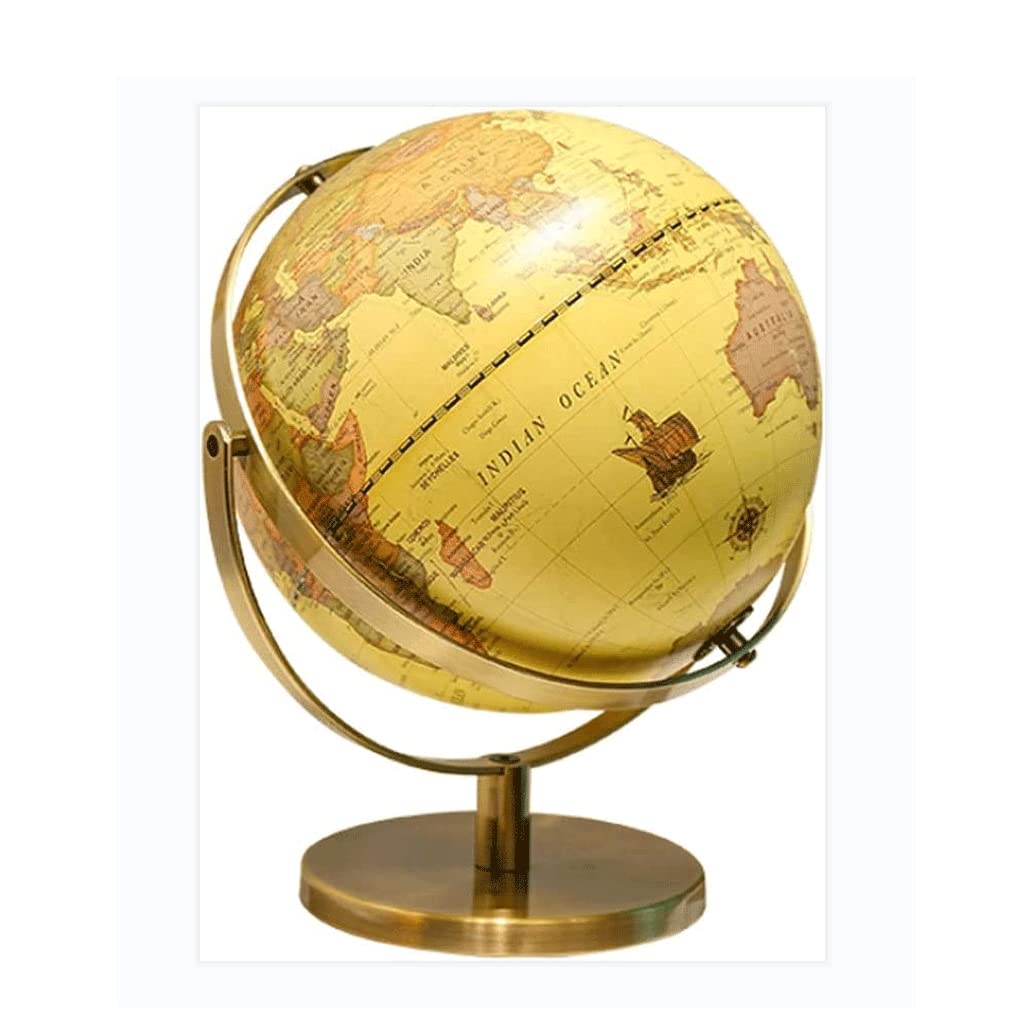 Globus, Globus biurowy w stylu retro Mini Globe z aluminiową podstawą 5(Large a)