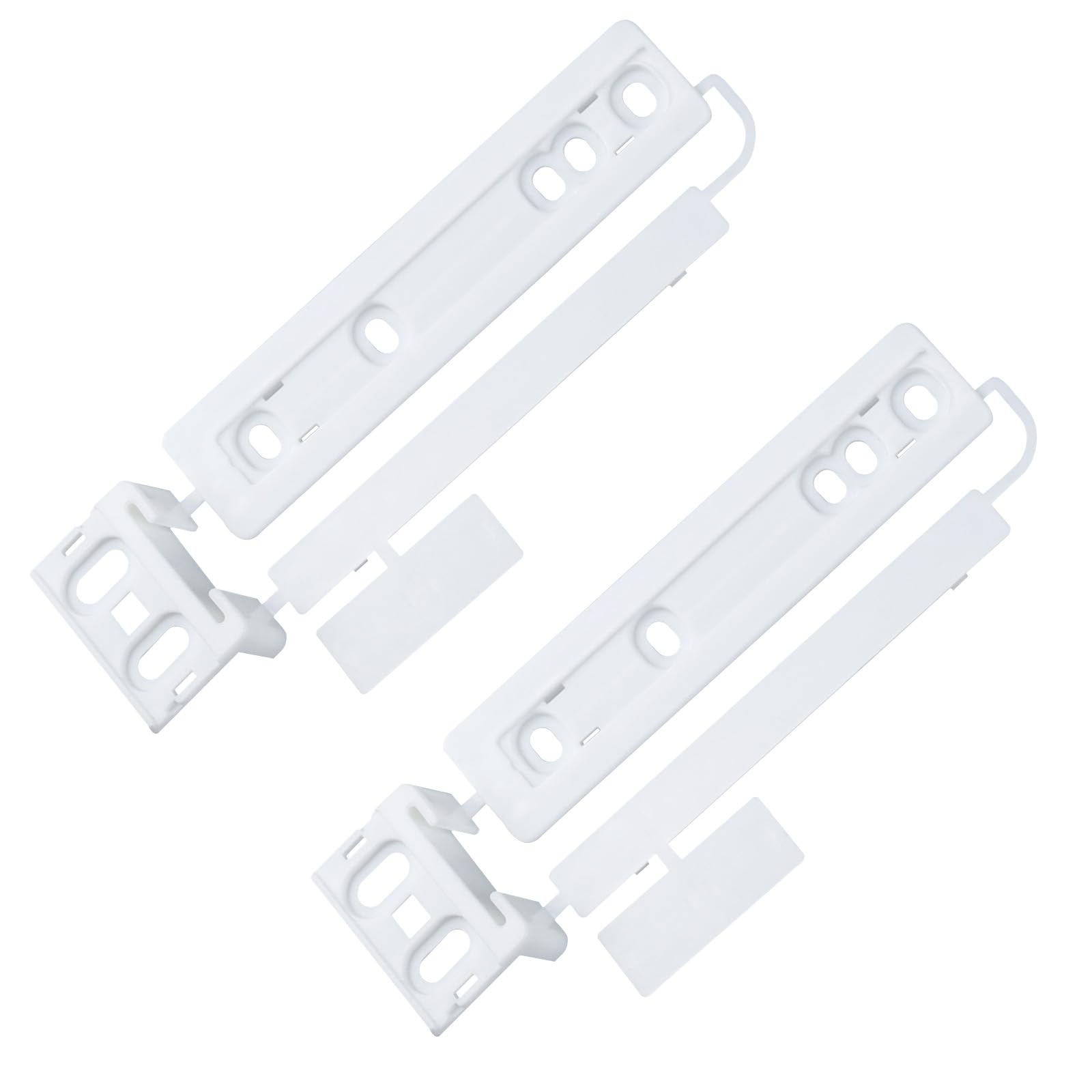 Hohitenz 2er Set Schleppscharnier Kühlschrank Kompatibel mit AEG Kühlschrank Zubehör 223034904/1, 223034904 Kühlschrank Gleitschiene Montage set, Einbaukühlschrank Schlepptür