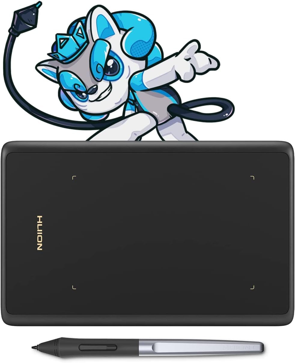HUION H420X OSU Tablet Graphics Drawing Tablet with 8192 Levels Pressure Battery Free Stylus, 4.17x2.6 Inch Digital Drawing Tablet Compatible with Chromebook/Window/Mac/Android for OSU, Online - 4.17*2.6 inch