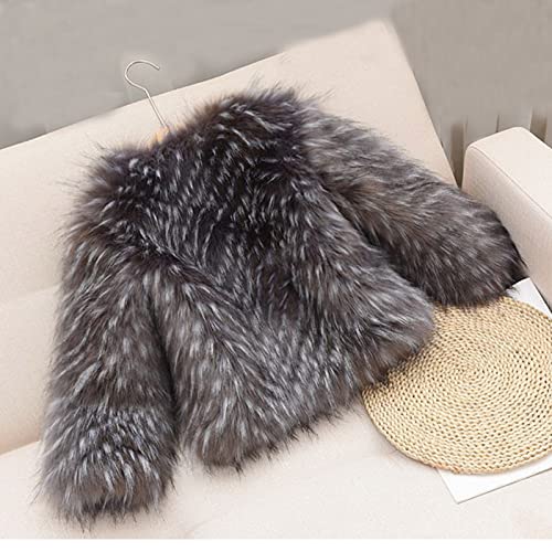 Kids Baby Girls Long Sleeve Furry Coat Faux Fur Coat Jacket Winter Thick Warm Fleece Fuzzy Coat Outwear Clothes2