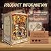 Book Nook Kit for Adults, Booknook DIY Miniature House Kit, Mini House Bookshelf Decor 3D Wooden Puzzle, Birthday Gift for Family, Friends - Theater