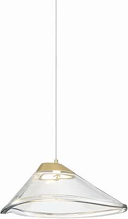 George Kovacs P5401-718-L Sneer LED Mini Pendant, Coal And Sun Gold