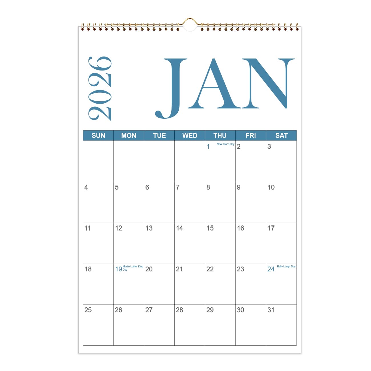 Calendar 2026 - Wall Calendar from January 2026 to June 2027, 2026 Hanging Calendar with Holiday Marked, Premium Paper for Organizing, 6'' x 9'',