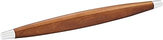 nambe Novo French Rolling Pin | Acacia Wood Roll Pin for Fondant, Pie Crust, Cookie, Pastry, Dough | Tapered Design & Smooth Construction | Essential Kitchen Utensil