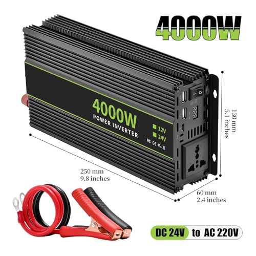 Convertisseur 24V 4000W avec interface Type-C pour recharge rapide - 2