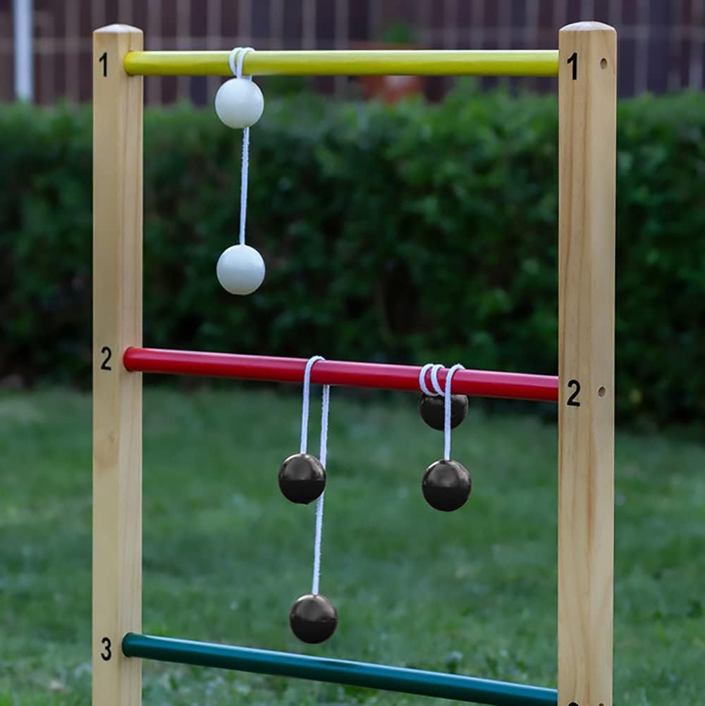 inheming 4 Pack Ladder Toss Ball Replacement, Ladder Balls Bolos Bolas, Ladder Golf Ball for Summer Lawn Outdoor Games (2 White + 2 Black) : Sports & Outdoors