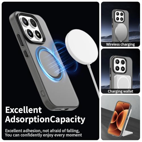 Image of for Xiaomi 17 Case Magnetic Case Anti Drop Hybrid Phone Back Cover - Black