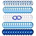 Produktbild 62 Stück ballons, Blau Luftballons mit Konfetti ballons, 12 Zoll deko Blau luftballon,helium luftballons für kinder geburtstag deko, balonen girlande,Geburtstage, Babypartys, Hochzeiten