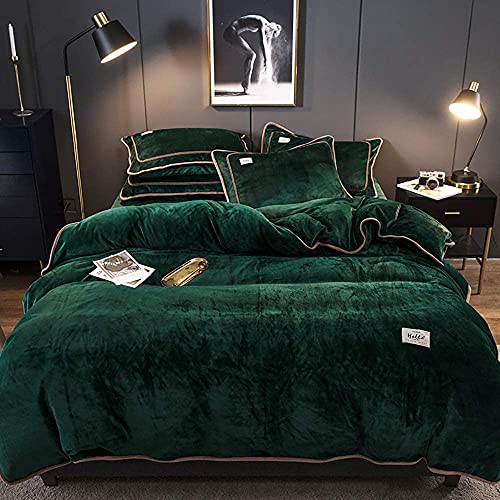 Couvrette paquet de taies Guojm contre le froid nocturne en lit double bleu doux