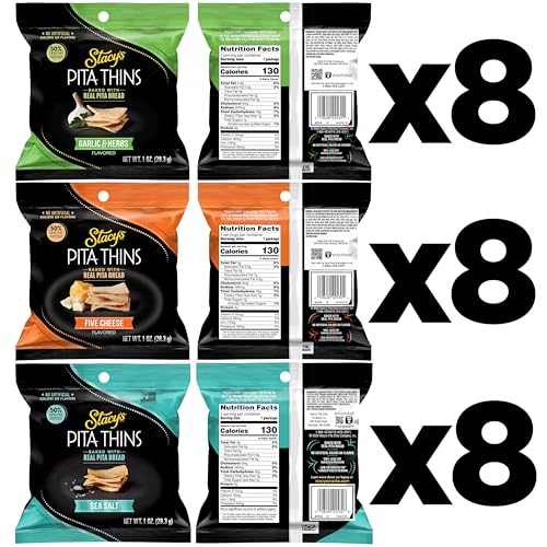Stacy's Pita Thins Variety Pack, No Artificial Colors or Flavors, 1 Oz (24 Count) - image 2