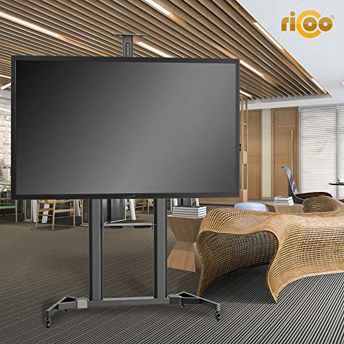 RICOO TV-Ständer rollbar und höhenverstellbar für 55 bis 110 Zoll Fernseher