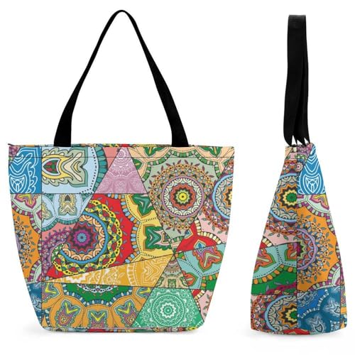 Sac shopping Mandala robuste pour organiser vos affaires sans effort