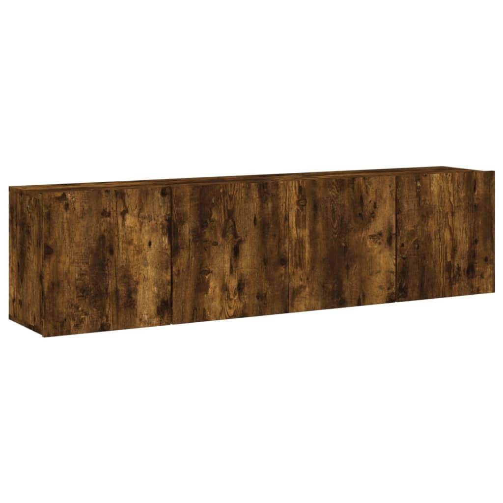 Genérico Muebles TV pared 2 piezas madera de ingeniería 80x30x41 cm