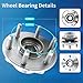 Front or Rear 2WD FWD Wheel Bearing and Hub Assembly 513277 x2 Replacement for 09-17 Chevy Traverse, 08-17 Buick Enclave, 07-16 GMC Acadia, 2017 Acadia Limited, 07-10 Saturn Outlook, 6-Lug, 22756832
