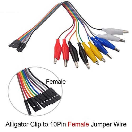 Image of 4pcs 1602 LCD Display + 1 Set Alligator Clip Wire
