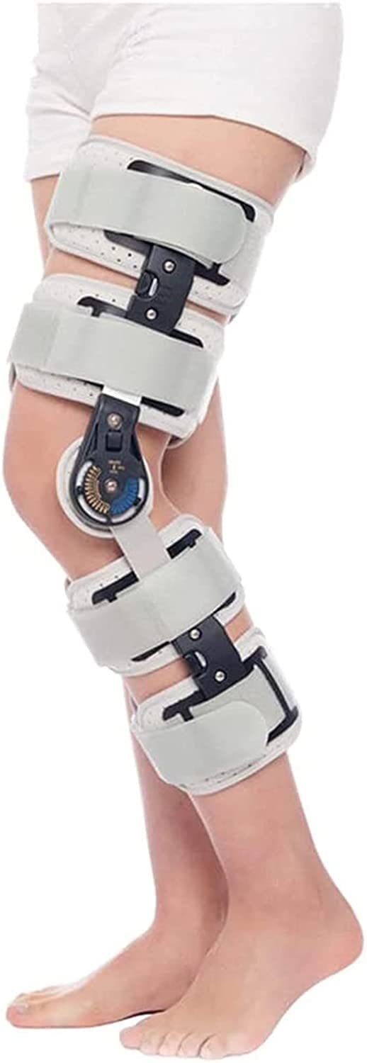 NGDFGR Hinged Knee Brace For Meniscus Tear Hinged Rom Knee Brace, Adjustable Leg Stabilizer Recovery Immobilization After Surgery, Orthopedic Support Stabilizer After Surgery