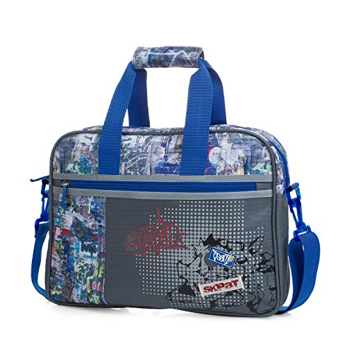 SKPAT: Maletín Extraescolar Infantil Niño Estampada. Cartera. Capacidad para Blocs