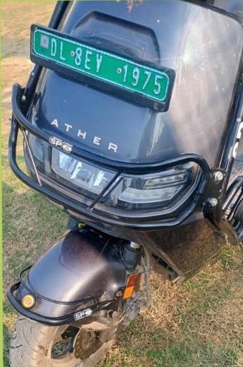 Image of CRASH GUARD FOR ATHER RIZTA ELECTRIC PERFECT FITTMENT FOR THIS MODEL HEAVY QUALITY METAL WITH PREMIUM POWDERED COATING AND SLIDERS ON BOTH SIDES