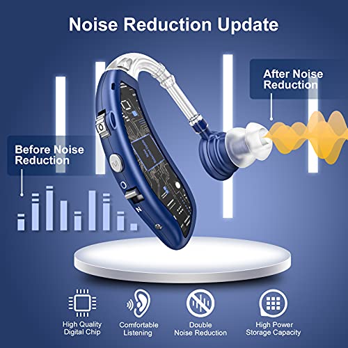Rechargeable Hearing Aid For Seniors, Liginn Hearing Amplifier Aids, Sound Amplifier Device With Noise Cancelling,Digital Ear For Hearing Loss Tinnitus,Invisible Ear With Volume Control #TOP3