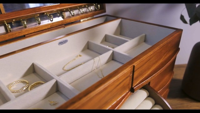 Amazon.com: Mele & Co. Empress Wooden Jewelry Box, Ring, Necklace