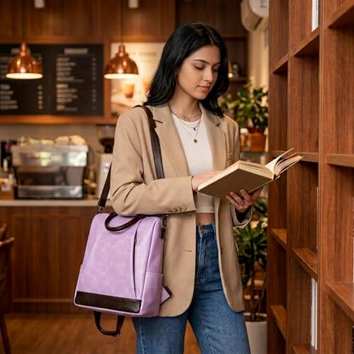 Image of VISMIINTREND Backpack Bags for Women | Rakhi Gift for Sister | Vegan Leather Laptop Bag for Women Office, Backpack for College, Daily Travel Bagpack - Rakshabandhan Gift For Sister