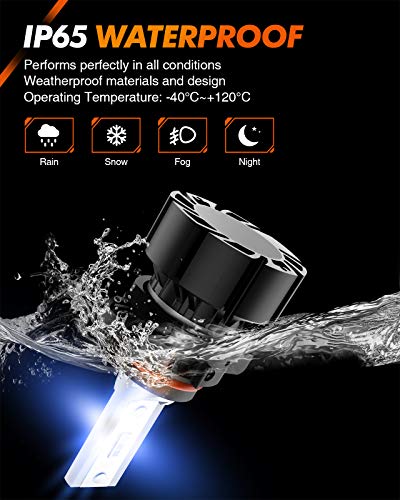 Image of SEALIGHT 2504 PSX24W LED Fog Light Bulbs Blue, 4000 Lumens 12W High Power, 2504 PSX24W LED Fog Light DRL Bulbs Replacement For Cars, Trucks(Pack of 2)